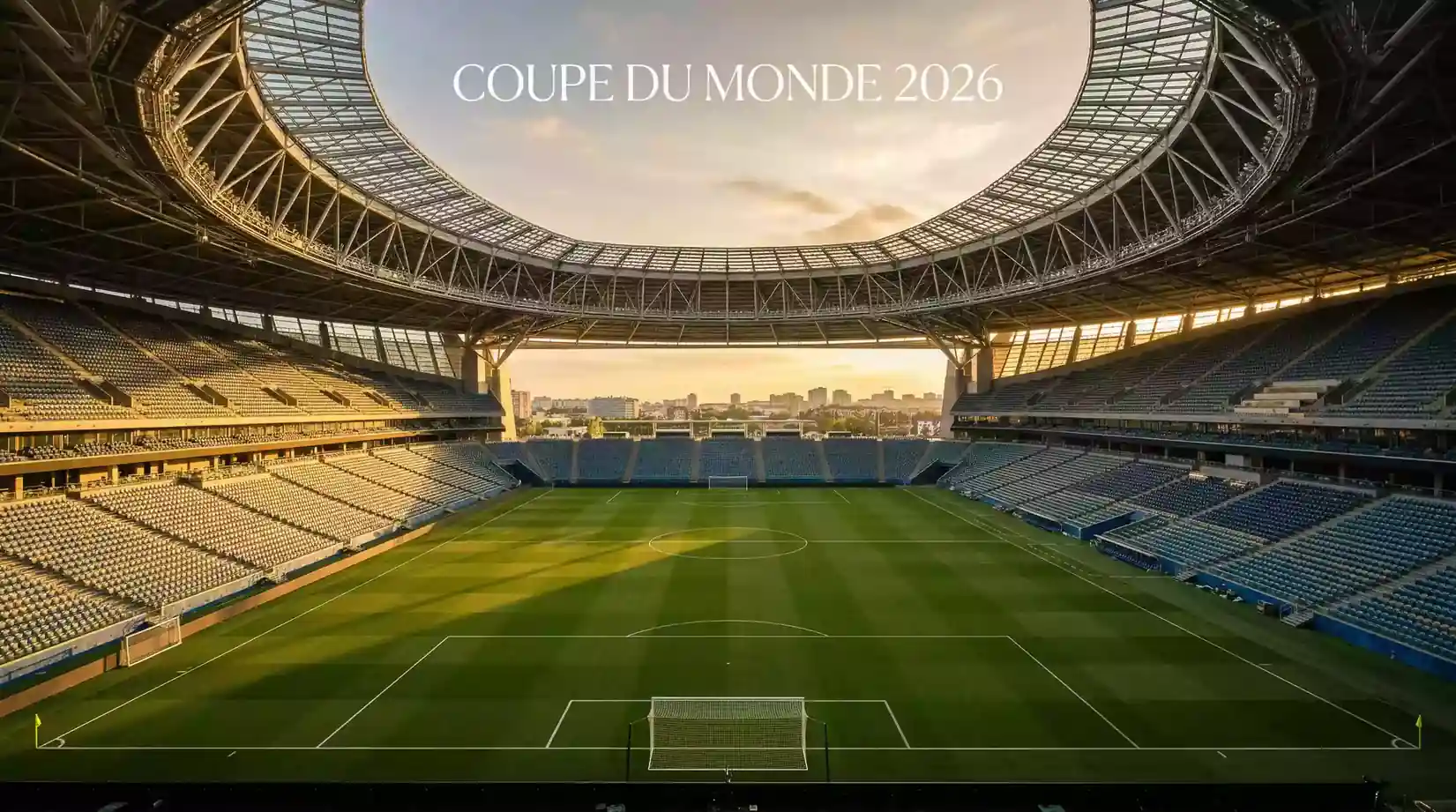 Stade de football prêt pour la Coupe du Monde 2026